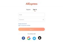 ali express login