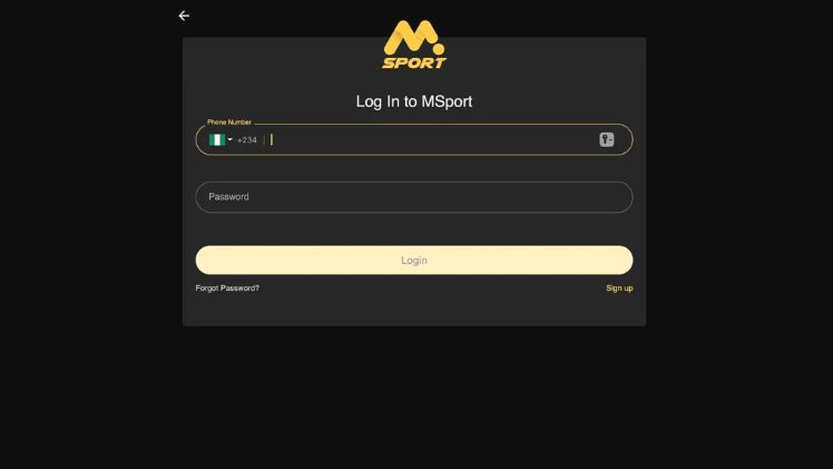 msport login